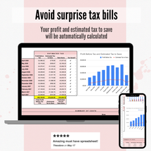 Load image into Gallery viewer, The ULTIMATE 2026/27 Bookkeeping Spreadsheet for Beauty Service Providers