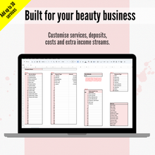 Load image into Gallery viewer, The ULTIMATE 2026/27 Bookkeeping Spreadsheet for Beauty Service Providers