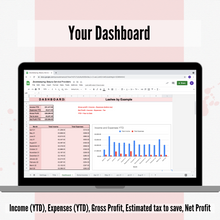 Load image into Gallery viewer, The ULTIMATE 2024/25 Bookkeeping Spreadsheet for Beauty Service Providers
