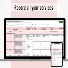 Load image into Gallery viewer, The ULTIMATE 2024/25 Bookkeeping Spreadsheet for Beauty Service Providers