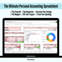 Load image into Gallery viewer, The ULTIMATE Personal Accounting Spreadsheet (Budgeting)
