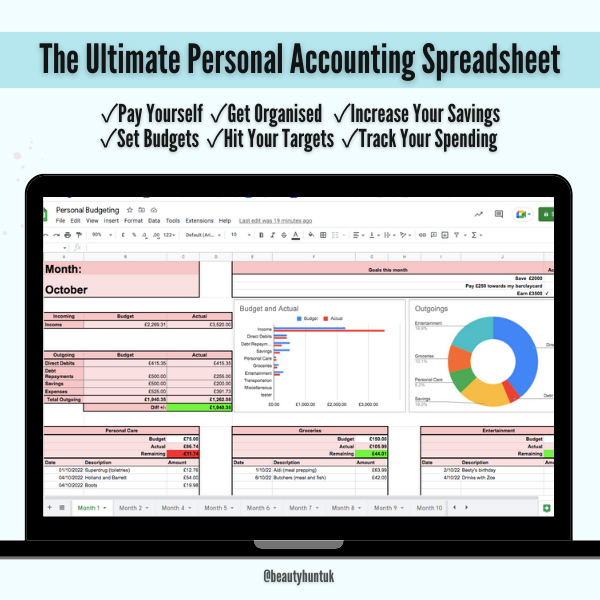 The ULTIMATE Personal Accounting Spreadsheet (Budgeting)