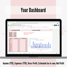 Load image into Gallery viewer, The ULTIMATE 2024/25 Bookkeeping Spreadsheet for Beauty Service Providers
