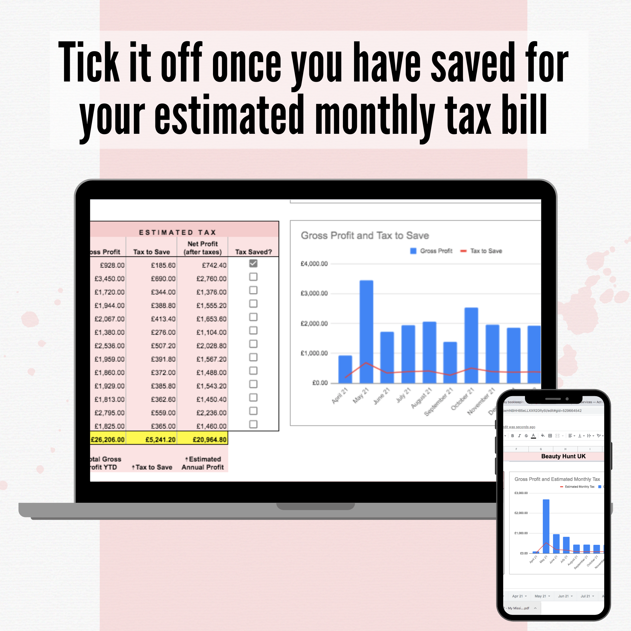 The ULTIMATE 2024/25 Bookkeeping Spreadsheet for Beauty Service Providers