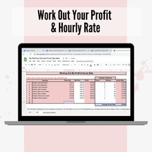 Load image into Gallery viewer, The Pricing &amp; Goal Setting Automated Spreadsheet
